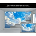thumbnail image 5 of Blue Sky White Cloud Wall Mural - Natural Scenery Murals, Modern Large Wall Murals For Living Room, Blue Sky Mural 118"W x 83"H (Not Peel and Stick), 5 of 6