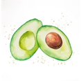 thumbnail image 2 of Watercolor Open Avocado Poster Print by Atelier B Art Studio, 2 of 2