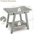 thumbnail image 3 of Dycanpo Shower Chair for Bathtub, Waterproof Non-Slip Shower Bench with Armrests/Storage Shelf,Gray, 3 of 7
