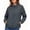 Gray, variant on Women's Long-sleeved Windbreaker Baeitkot Women's Solid Color Zippered Long-sleeved Windbreaker with Pockets Beige XL