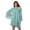 Bleu Turquoise, variante sur Moomaya Robe de Plage à Épaules Dénudées pour Femmes Rose Pâle2 Robe de Vacances en Coton avec Manches Évasées - I2