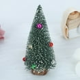 thumbnail image 6 of 7.87'' Mini Christmas Tree, Wood DIY Crafts Small Pine Tree with Wooden Bases for Xmas Holiday Party Home Tabletop Tree Decor (Green), 6 of 9