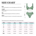 thumbnail image 4 of Kdxio Leopard print St. Patrick's Day Print Women's 2 Piece High Waisted Wrap Spaghetti Strap Summer Swimsuit Bikini Set-Small, 4 of 7