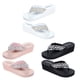 thumbnail image 2 of EeaseMX 1 par de zapatos de playa antideslizantes con suela antideslizante y diseño de diamantes de perla para mujer (blanco, talla 39, 24,5 cm, 7,5 EE. UU., 5 UK, 38,5 UE, 9,6285 pulgadas), 2 of 8