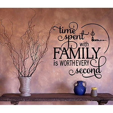 Decal ~ Time Spent with Family #5 ~ WALL DECAL, HOME DECOR 20