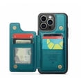 thumbnail image 1 of Phone Case for Iphone 14 15 plus pro max Leather wallet multifunctional stand phone case, 1 of 4