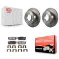 thumbnail image 1 of Transit Auto Rear Disc Brake Rotors and Semi-Metallic Pads Kit for Car 2003-2006 Kia Sorento K8F-101791, 1 of 11
