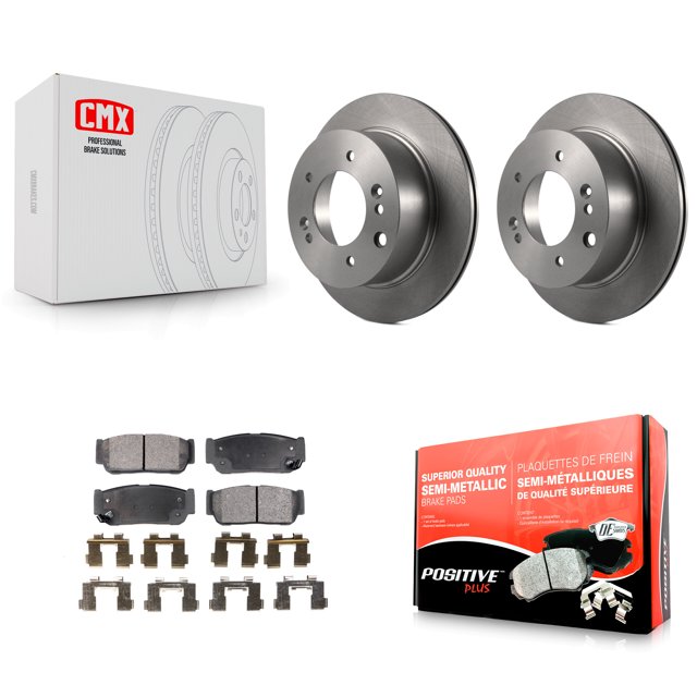 Transit Auto Rear Disc Brake Rotors and Semi-Metallic Pads Kit for Car 2003-2006 Kia Sorento K8F-101791