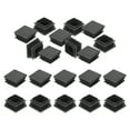 thumbnail image 1 of Tapones de extremo de tubería de plástico Uxcell, inserto de tapón de agujero cuadrado para patas de sillas de hierro, muebles de patio 1-1/4"x1-1/4" 20, 1 of 6