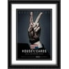 House of Cards TV Series Show 28x36 Double Matted Large Large Black Ornate Framed Movie Poster Art Print