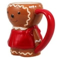 thumbnail image 5 of Gymnture christmas Ceramic Coffee Cup Gingerbread Man Shape Mug Christmas Household Ceramic Coffee Mug, 5 of 11