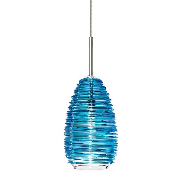 LBL Lighting Vortex Aqua Blue Monorail 1 Light Track Pendant Walmart