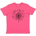 thumbnail image 3 of Inktastic Music Dandelion Musical Gift Youth T-Shirt, 3 of 5