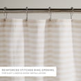thumbnail image 4 of Cotton Blend Classic Stripe Shower Curtain, 4 of 6