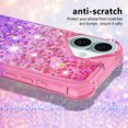 thumbnail image 3 of Funda para iPhone 16 Plus Transparente con Brillos Carcasa Protectora Antigolpes con Glitter Brillante, 3 of 5