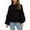 Black, variant on Women's Casual Solid Color Loose Knit Sweater, Everyday Comfort Top, Soft Long Sleeve Pullover for Relaxed Wear and Lounging,Beige L