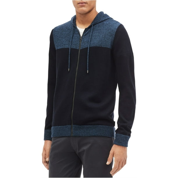 Calvin Klein Calvin Klein Mens Full Zip Color Block Hoodie Sweatshirt