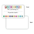 thumbnail image 4 of Punch Cards (Pack of 100) Incentive Loyalty Reward Card for Classroom Business Kids Behavior Students Teachers - 3.5" x 2" Inches, 4 of 9