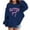 Blue, variant on WOYY Toddler Girl's Hoodie Letter Bow Print Hooded Sweatshirt Pullover Top, Sizes 3-4T
