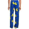 thumbnail image 4 of Pokemon Pikachu Pajamas Men's Allover Character Design Lounge Sleep Pants, 4 of 5