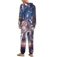 thumbnail image 3 of Mobile Suit Gundam Unisex Onesie Pajamas Zipper Jumpsuit Hooded One Piece Sleepwear for Family Mens Womens, 3 of 8