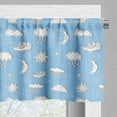 thumbnail image 3 of Ambesonne Rain Window Valance, Cartoon Weather, 54" X 12", Pale Azure Blue White, 3 of 5