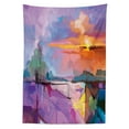 thumbnail image 3 of Ambesonne Landscape Tablecloth Rectangular Table Cover, Mountains Design, 60"x84", Multicolor, 3 of 4