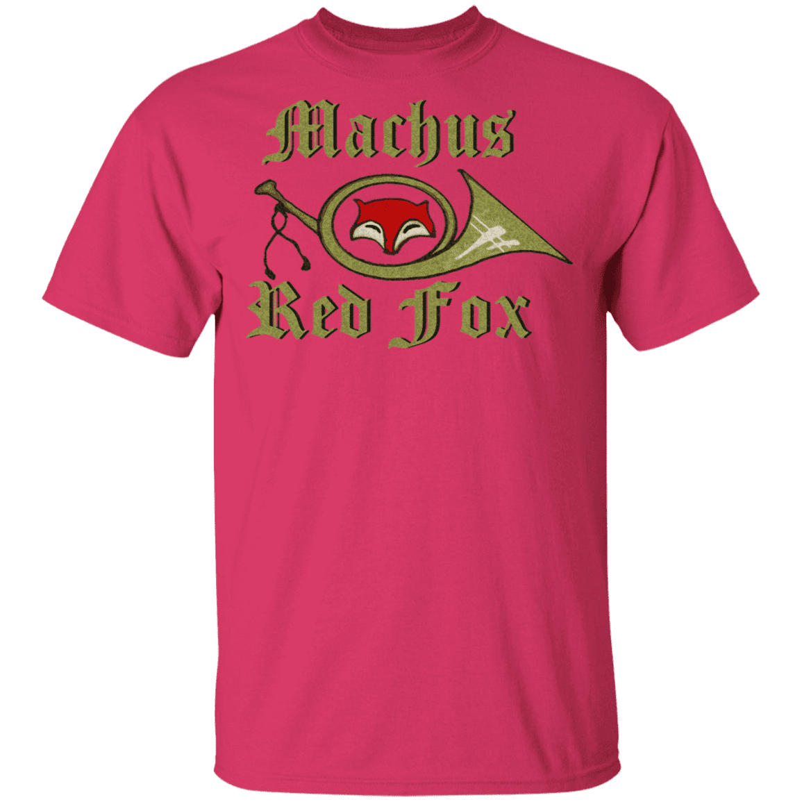 Down with Detroit - Machus Red Fox Gildan 5.3 oz. T-Shirt Heliconia L