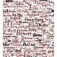 thumbnail image 3 of Modern Duvet Cover Set, Ink Handwritten Popular Country Capitals with Fashion Words Art, Decorative 2 Piece Bedding Set with 1 Pillow Shams, Twin Size, Red Black and White, by Ambesonne, 3 of 3