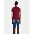 thumbnail image 5 of Time and Tru Women's Short Sleeve Mock Neck, Sizes S-XXXL, 5 of 9
