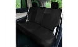 FH Group Ultra Modern Quilted Leatherette Car Seat Covers, Universal Fit Black Full Set with Air Freshener