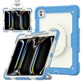 thumbnail image 2 of for iPad Pro 13 inch Case (M4 2024/M5 2025), 360 Rotating Shockproof Cover with Stand, Handle, Shoulder Strap, Cream Navy, 2 of 7