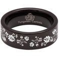 thumbnail image 5 of Flower Tungsten Carbide Ring, 5 of 9