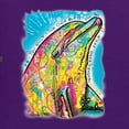 thumbnail image 5 of Wild Bobby Dean Russo Neon Colorfu Dolphin Animal Lover Women Graphic Tee, Purple, X-Large, 5 of 5