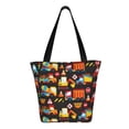 thumbnail image 3 of Fotbe Construction Truck Pattern Beach Tote,Shoulder Handbag,Spacious Tote Bag,Lightweight Travel Bag,Versatile Shopping Bag, 3 of 9