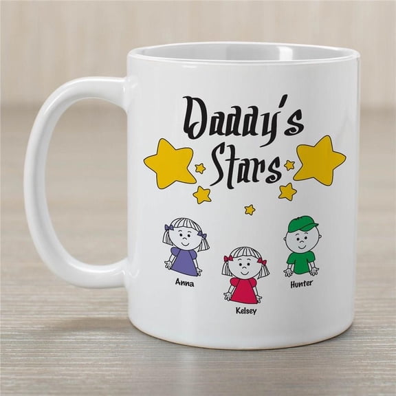 My Stars Father’s Day Mug – Personalized Ceramic Coffee Gift for Dad