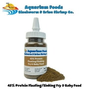 Aquatic Foods Inc. 45% Protein Floating/Sinking Vitamin Enriched Food for Tropical Fish Fry, Babies, Guppies, Tetras, Bettas, Nano Fish, Corals, Anemones, Reef Tanks…2.5oz Squeeze Bottle