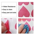 thumbnail image 4 of Unique Bargains Wall Sticker Self-stick PVC Heart Shape for Room Bedroom Fuchsia 65pcs, 4 of 7