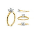 thumbnail image 4 of 3.50 Carat (Ctw Color G-H) Synthetic Moissanite Solitaire Engagement Ring in 14K Yellow Gold for Women, 4 of 6