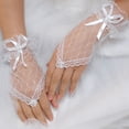 thumbnail image 2 of US 1~2Pairs Women Lace Fingerless Costume Gloves Bridal Wedding Party Wrist-long, 2 of 4
