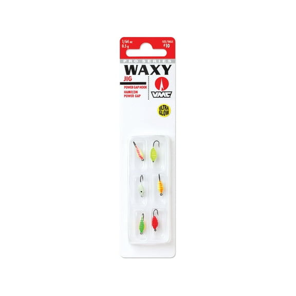 VMC Waxy Jig Kit Glow 1/64 oz