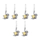 thumbnail image 2 of Aretes de Animales SlothyLov 3 Pzas Aretes Oso Perezoso/Corazón Gris/Dorado Metal., 2 of 2