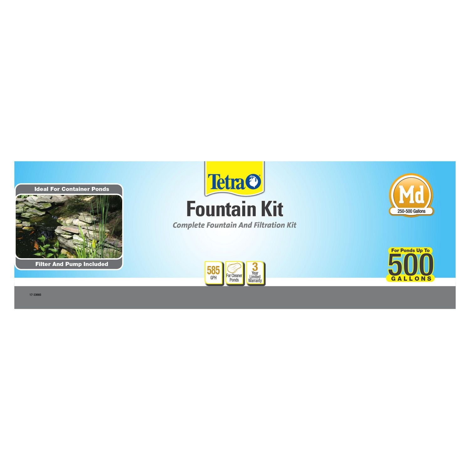 Tetra Pond Water Garden Pump, 1000 GPH, pour grandes cascades, filtres et têtes de fontaine