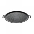 thumbnail image 2 of ACDANC 2026 New Griddle Pan Grill Pan for Stove,Round Bbq Griddle Pan with Hangable Handles,Portable Bbq Grill Flat Pans 12" Cast Iron Griddles 2-In-1 Grill Plate Skillet for Stove,Grill Accessories, 2 of 7