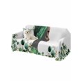 thumbnail image 2 of Sage Green Black Women Couch Cover Sofa Covers 3 Cushion Sectional Couch, Spring Eucalyptus Leaves Washable Sofa Covers Slipcover Sectional Sofa Cover, Furniture Protector 71"x150", 2 of 9