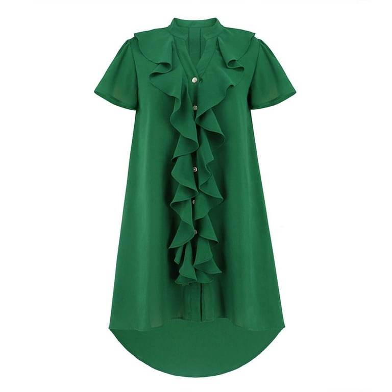 Casual Elegant Solid Frenulum V Neck A Line Dresses Casual Elegant Solid Frenulum V Neck A Line Dresses
