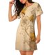 thumbnail image 2 of Fotbe Retro Honey Bees Bata de Dormir para Mujer con Estampado, Camisón de Algodón de Manga Corta, Ropa de Dormir Casual, 2 of 6