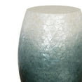 thumbnail image 5 of Riverbay Furniture Mosaic Capiz Drum Table in Light Blue, 5 of 8