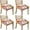 Pioneer Flower-1, variant on Mushrooms Butterflies Moon Pattern Seat Covers for Dining Room Chairs Set Of 4,Stretch Printed Washable Chair Seat Cover with Elastic Ties and Button,Removable Waterproof Couch Cushion Covers