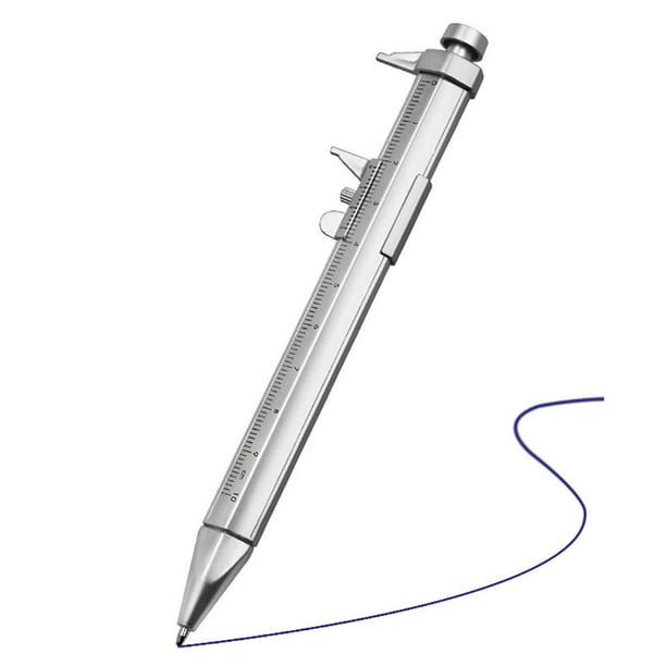 Bolígrafo calibrador multifunción Rodillo calibrador Vernier de 1,0 mm (azul)
